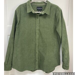 Wildfang Essential Corduroy Long Sleeve Button Up, Size XL